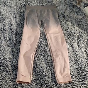 COPY - Pink grey ombre leggings (gymshark look al…